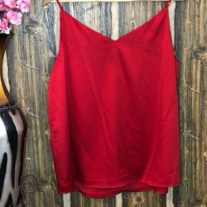 CALVIN KELIN RED BLOUSE
